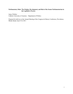 1 Parliamentary Rule: The Origins, Development