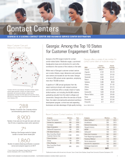Contact Centers - Select Georgia