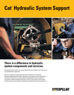 Cat® Hydraulic System Support