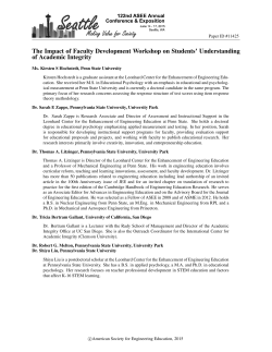 The Impact of Faculty Development Workshop on Students