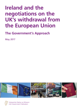 Ireland and the negotiations on the UK`s