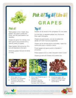 Pick It! Try It! Like It! Grapes