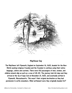 Mayflower Day