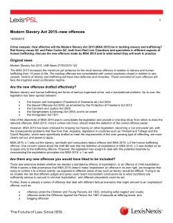 Modern Slavery Act 2015-