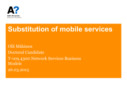 Substitution of mobile services