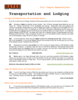 GRAND CANYON TRANSPORTATION OPTIONS