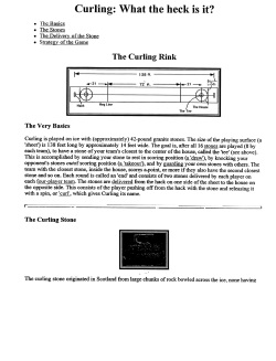 . The Stones The Very Basics The Curling Stone