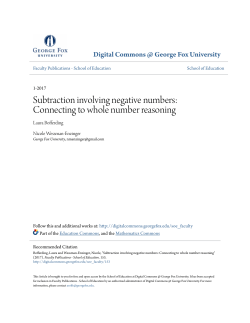 Subtraction involving negative numbers