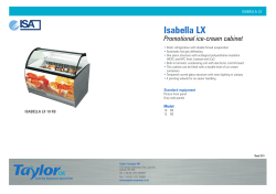 Isabella LX Promotional ice-cream cabinet