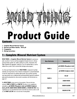Wild Thing Product Guide - All Seasons Garden Centre