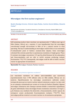 Microalgae: the first nuclear engineers?