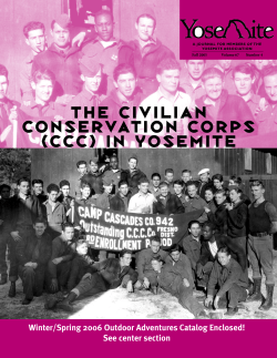 The Civilian ConservaTion Corps (CCC) in