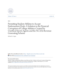 Permitting Student-Athletes to Accept
