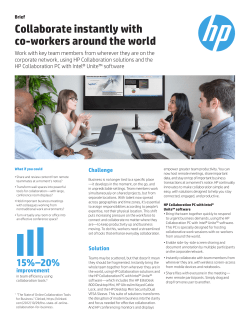 Collaborate instantly with co-workers around the world