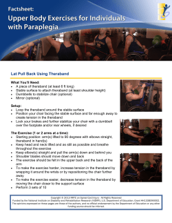 Lat Pull Back Using Theraband - Rehabilitation Research and