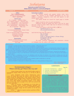 Coral reefs of Lakshadweep &ndash; a glimpse (PDF Available)