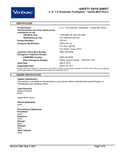 safety data sheet - Henry Schein Animal Health