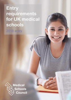 Entry requirements for UK medical schools: 2017 entry