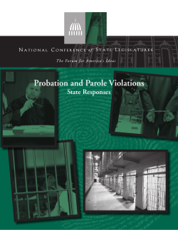 Probation and Parole Violations: State Responses