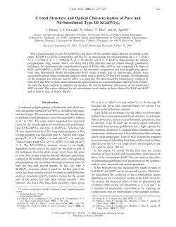Crystal Structure and Optical Characterization of Pure - DT