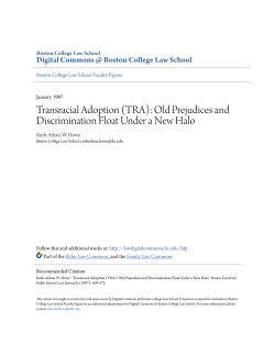 (TRA): Old Prejudices and Discrimination Float Under a New Halo