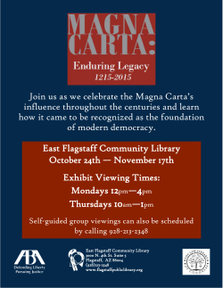 Join us as we celebrate the Magna Carta`s influence throughout the