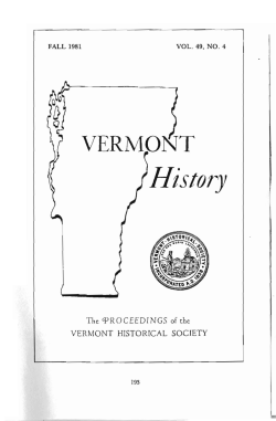 History - Vermont Historical Society