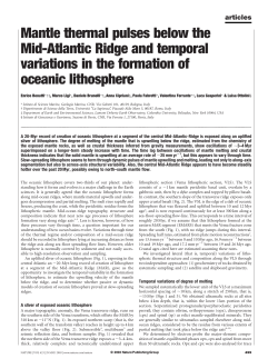 Mantle thermal pulses below the Mid