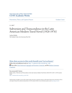 Subversion and Transcendence in the Latin American Modern