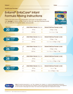 Enfamil&reg; EnfaCare&reg; Infant Formula Mixing Instructions