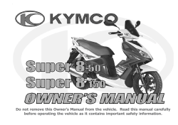 Super 8 Owner`s Manual (T300-KL10SA30SB-US