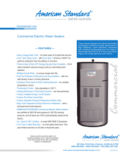 CE-120-AS - American Standard Water Heaters
