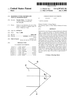 Diamond cutting method and new