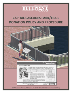 capital cascades park/trail donation policy and