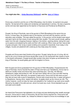 The Story of Drona - Teacher of Kauravas and Pandavas