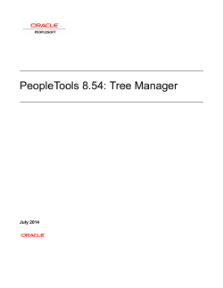 PeopleTools 8.54: Tree Manager