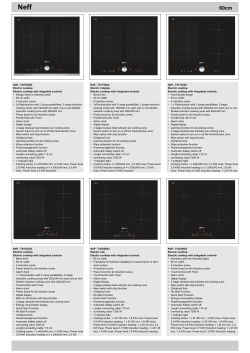 Neff - T54T55N2 Electric cooktop Electric cooktop with integrated