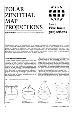 Polar Zenithal Map Projections
