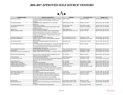 SOLE SOURCE VENDORS 2016-2017 - Pharr-San Juan