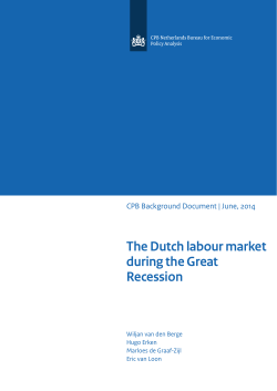 The Dutch labour market during the Great Recession