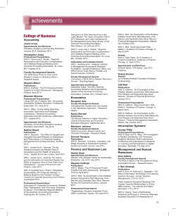 PDF of Achievements - University of Wisconsin Oshkosh
