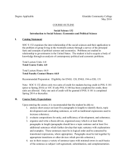 Degree Applicable Glendale Community College May 2014