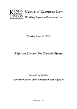 Rights in Europe: The crowded house