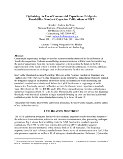 Optimizing the Use of Commercial Capacitance Bridges in