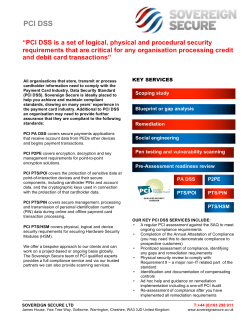 PCI DSS - Sovereign Secure