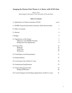 Imaging the Elysian Park Thrust, L.A. Basin, with SCSN Data