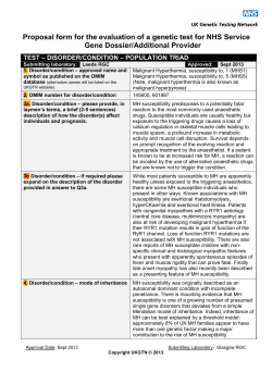 Malignant Hyperthermia Susceptibility 1 and 5