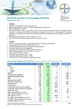 - Bayer Investor Relations