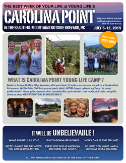 Carolina Point Flyer_2015 - Young Life on the Crystal Coast