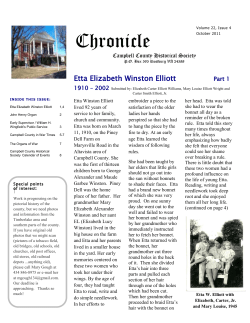 Chronicle - Campbell County Historical Society